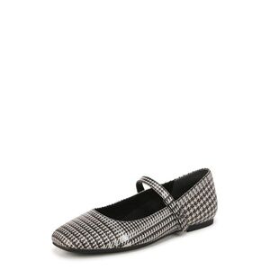 Vionic Black and White Houndstooth Flats